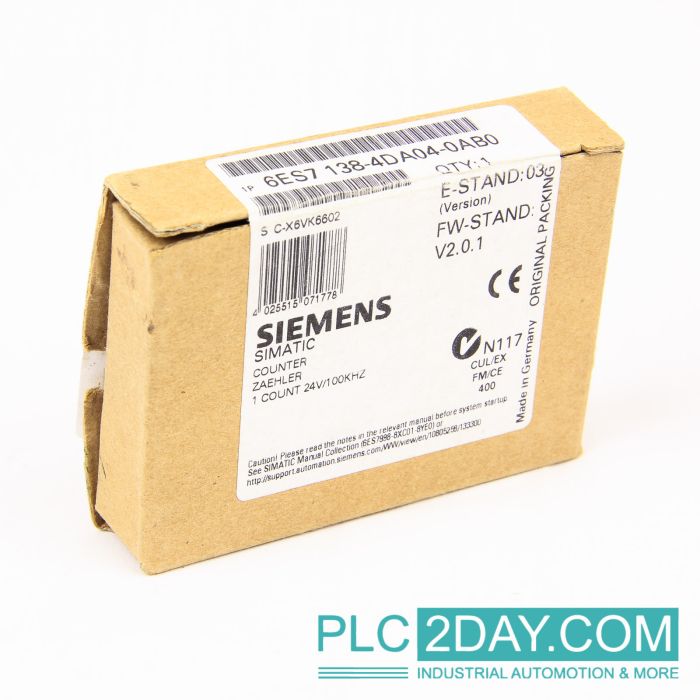 Simatic | 6ES7 138-4DA04-0AB0 | NEW | NSFP | PLC2DAY main product photo