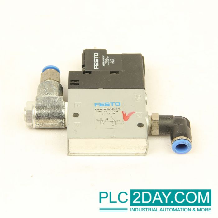 FESTO 163141 CPE18-M1H-3GL-1/4 Solenoid Valve (M) main product photo