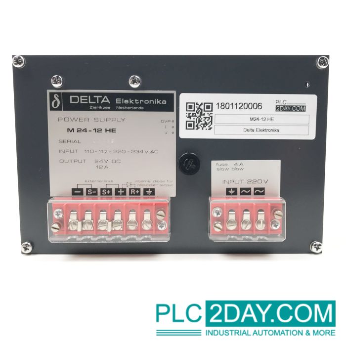 DELTA ELEKTRONIKA Power Supply M24-12 HE In 110-117-220-234V AC Out 24V DC 12A main product photo