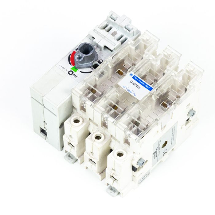TELEMECANIQUE GS2FG3, TeSys GS, switch-disconnector-fuse, 3P, 50A, NFC 14x51mm main product photo