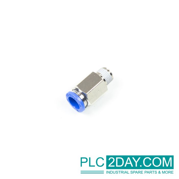 FESTO QS-B-1/8-8-20 130916 Push-in Bulkhead Connector main product photo