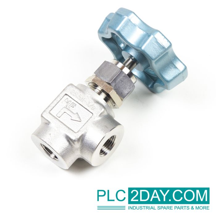 FUJIKIN Fujikin 316 Manual Needle Stop Valve: Fujikin 316, MF, 26,5M-3/8 main product photo