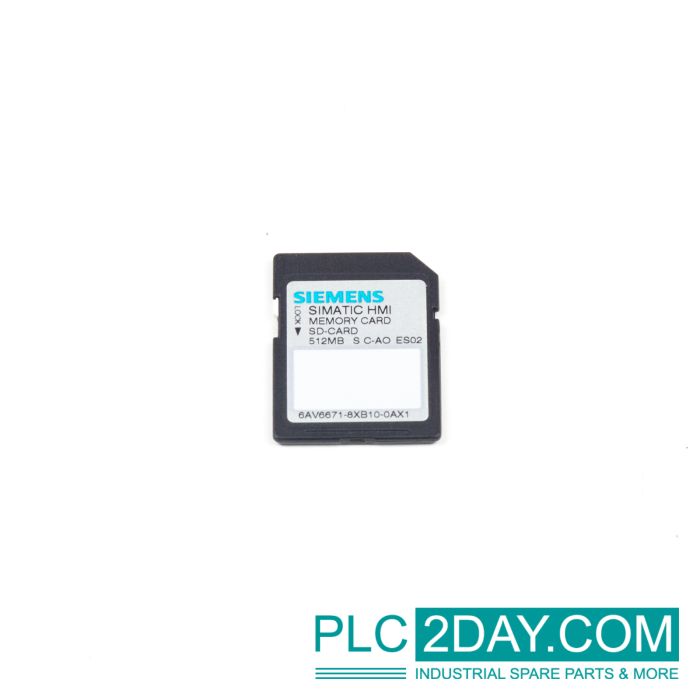 SIEMENS 6AV6 671-8XB10-0AX1 Simatic SD memory card 512 MB Secure Digital card main product photo