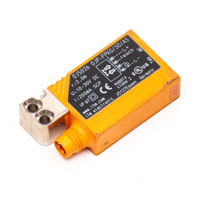 IFM ELECTRONIC OJ5026 OJP-FPKG/SO/AS, photocell: R: 2.0m, U: 10-30V DC main product photo