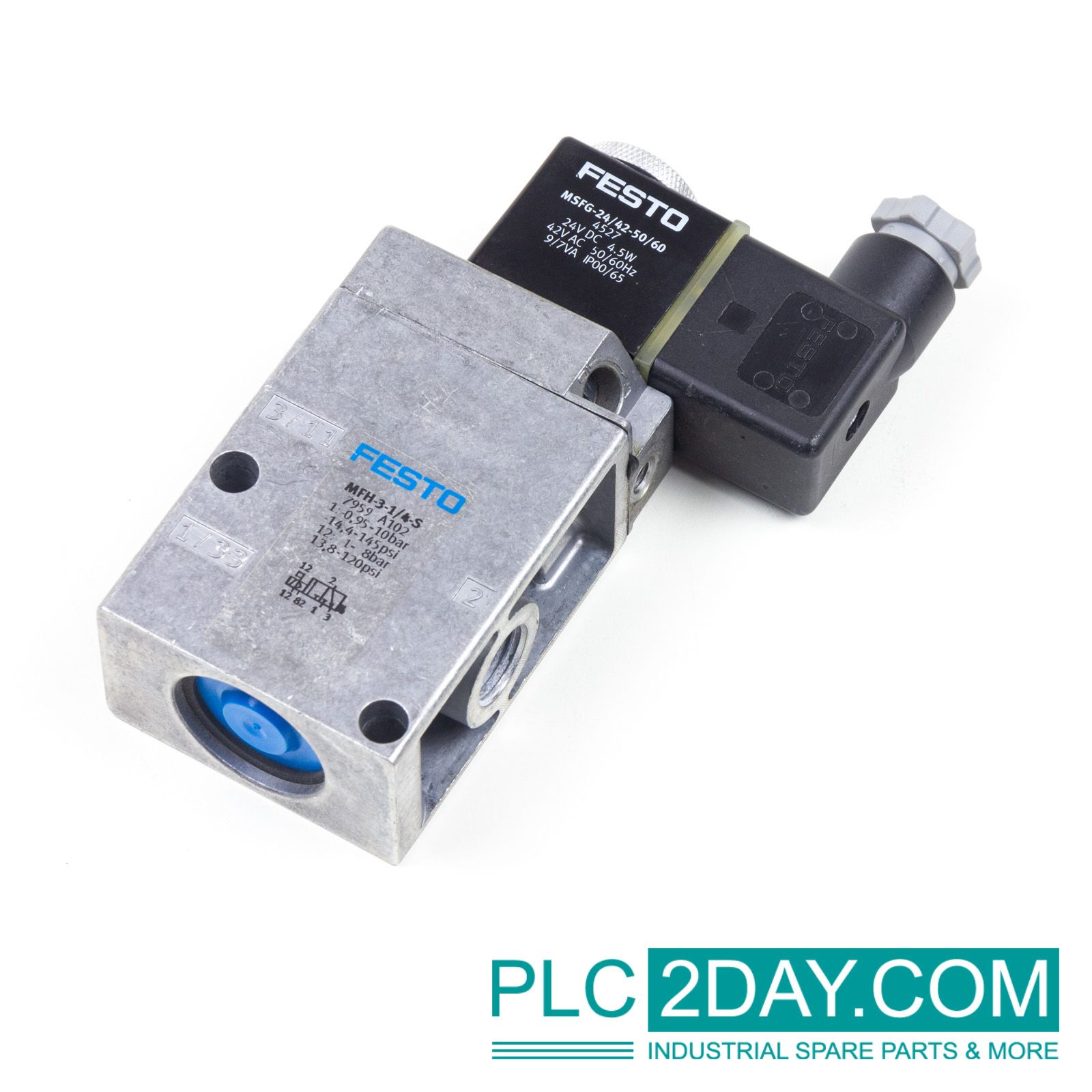 Buy now your Festo MFH-3-1/4-S 7959 Solenoid Valve at PLC2Day.com