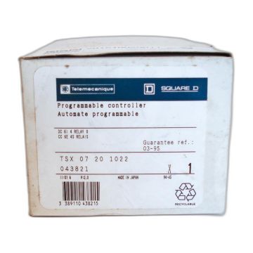 Item: TSX-07-20-1022 
Brand: Telemecanique
Condition: New
Price: Attractive!

