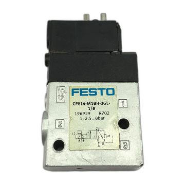 FESTO CPE14-M1BH-3GL-1/8 196929 R702 Solenoid Valve,