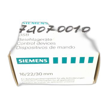 SIEMENS 3SB13 20-0D Control Device (1pc),