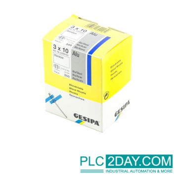 GESIPA 6300162 (500pc) Blind Rivets 50-70mm 3x10 ALU,