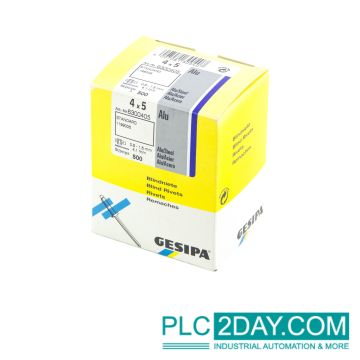 GESIPA 6300405 (500pc) Blind Rivets 05-15mm 4x5 ALU,