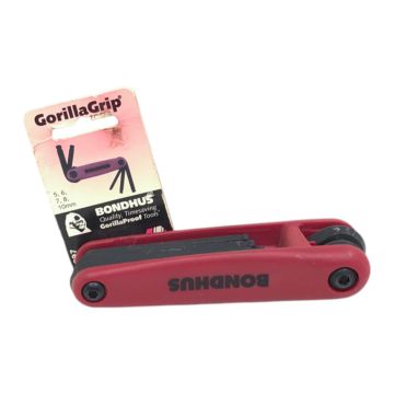 12897 BONDHUS 12897 BONDHUS GorillaGrip BallDriver Tip Fold Up Tool Set