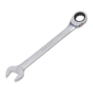 18mm TOP-TEC 18mm TOP-TEC Ring-Ratelsleutel Steeksleutel met Auto - 18mm Maatno,