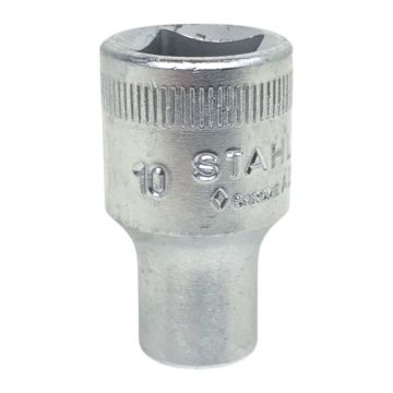 50-10 03010010 12-kant dop Stahlwille 03010010 Stahlwille 12-kant dop 1/2'' 10 mm HPQ-staal verchroomd,