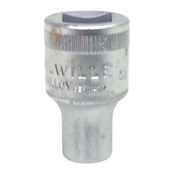 52-9 03030009 6-kant dop Stahlwille 03030009 Stahlwille 6-kant dop 1/2'' 9 mm HPQ-high performance staal,