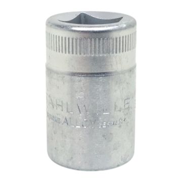 50-17 03010017 12-kant dop Stahlwille 03010017 50-17 Stahlwille 12-kant dop 1/2", 17mm - HPQ-high performance staal, verchroomd,
