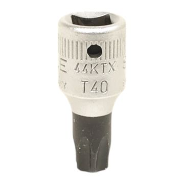 44KTX-T40 01350040 Torx dop Stahlwille 44KTX-T40 Stahlwille Torx Dop voor inwendige bouten Chrome-Alloy-Steel,
