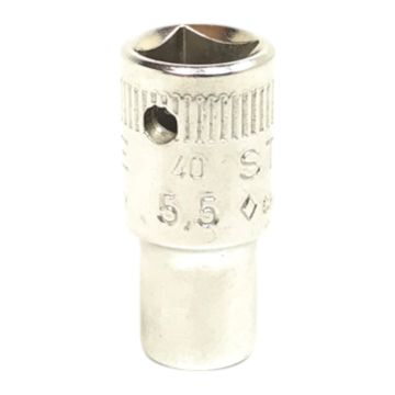 40-5,5 01010055 6-kant dop Stahlwille 40-5,5 01010055 6-kant dop Stahlwille Dop zeskant 1/4'', 5,5 mm HPQ-high performance staal,