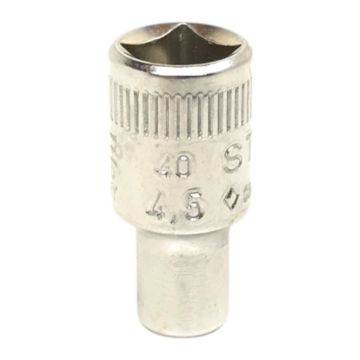 40-4,5 01010045 6-kant dop Stahlwille 01010045 Stahlwille 6-kant dop 1/4'' 4,5 mm HPQ-high performance staal,