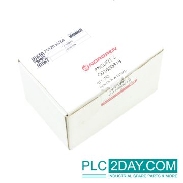 NORGREN C01680618 Swivel Side Tee Adaptor Thread: R1/8 O/D Tube: 6 mm ID0309,