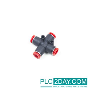 NORGREN C00900600 Union cross: O/D Tube: 6 mm Shape: Cross ID0300 ,
