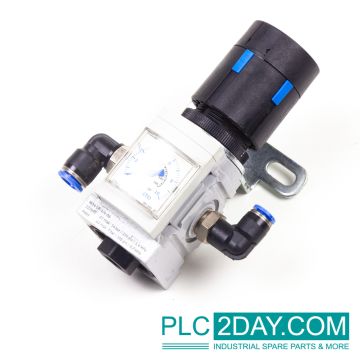 FESTO MS4-LR-1/4-D6 527690 Pneumatic Regulator p1 max: 14bar-210 psi ID3007,