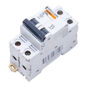 C60AC4 23809 Merlin Gerin Circuit Breaker 2P 4A 400V at PLC2Day.com