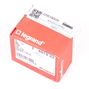 Legrand MCB DX3 3P C2 (407822) Miniature circuit breaker at PLC2Day.com