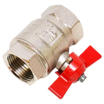 CW617NPN40 1" DN25 Itap ITAP Ideal Kraan Vlinder FF G1 Rood at PLC2Day.com