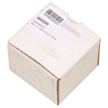 Manometer 9800200 Metal Work Manometer: D50-1-0, Bar: 1/4", A.A. Steel. at PLC2Day.com
