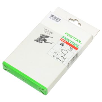 489478 Festool Festool Abrasives, 100mm x 150mm Rubin P50 Grit, 10 Pack at PLC2Day.com