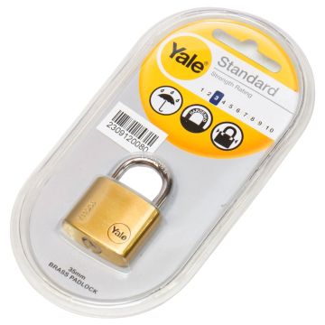 Y110/35 Yale Hangslot: Beugel: 35mm, Standaard Bescherming: 3 (1 Slot Incl 2 Sleutels) at PLC2Day.com