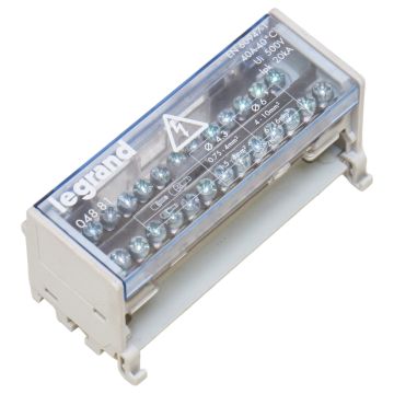 04881 Legrand Modular distribution terminal block - monoblock - two-pole at PLC2Day.com