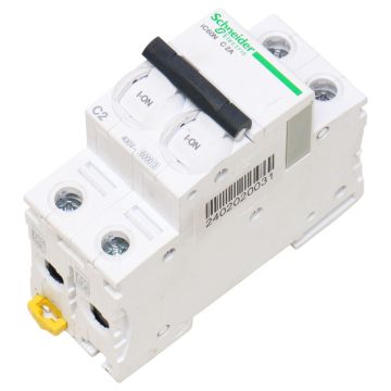 A9F74202 Schneider Electric iC60N - miniature circuit breaker - 2P - 2A at PLC2Day.com