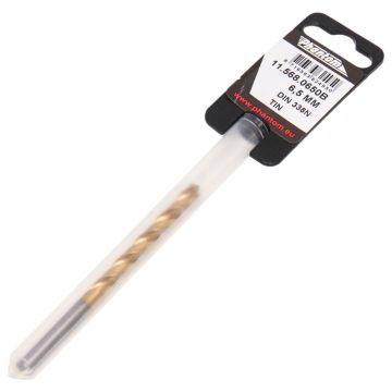 11.568.0650B (11.568B) Phantom HP2 Uni HSS-E Twist Drill Din 338 Tin 6.5mm at PLC2Day.com