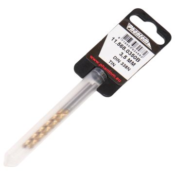 11.568.0350B (11.568B) Phantom HP2 Uni HSS-E Twist Drill Din 338 Tin 3.5mm Set 2 pcs at PLC2Day.com
