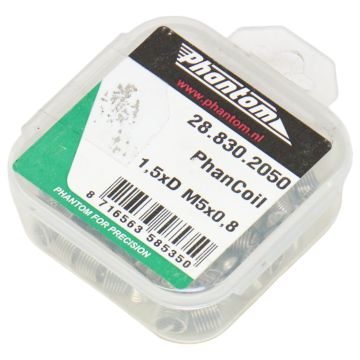 28.830.2050 (28.830) Phantom Phan-Coil Stainless Steel Threaded Inserts Metric M5 1.5XD Set 50 pcs at PLC2Day.com