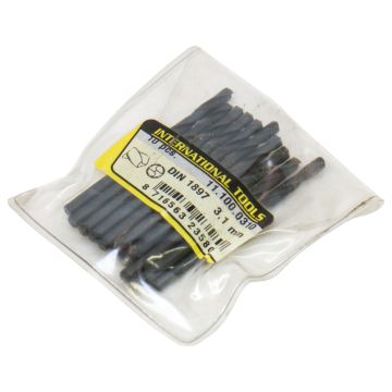 11.100.0310 (11.100) I.T. Eco HSS Twist Drill, Rolled: Din 1897, 3,1mm, 10 Pcs.  at PLC2Day.com