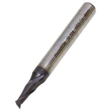 32.224.0400 (32.224)  I.T. HSS-E End Mill 2-Cutter Din 327-B TIALN Type N 4X7mm at PLC2Day.com