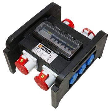 KSN-01 Connectra Connectra Distribution box KSN-01 in 32/5 out 3x32/5+6 x schuko at PLC2Day.com