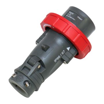 51160 Legrand Straight cont.plug 380V 16A 3P+A Hypra - IP 66/67-55 - IK 09,