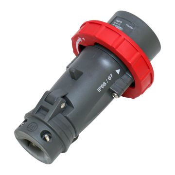 51161 Legrand Straight ct.plug 380V 16A 3P+N+A Hypra - IP 66/67-55 - IK 09,