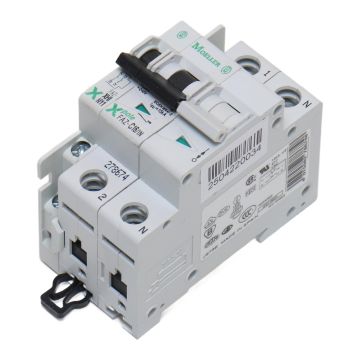 FAZ-C16/1N 278674 + XHIN11 286054 Moeller circuit breaker 16a 2P,
