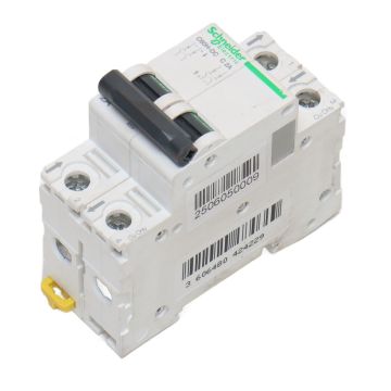 A9N61522 C60H-DC Schneider Electric "A9N61522 C60H-DC Schneider Electric Circuit Breaker 2P 2A - 500V DC - C-Characteristic",