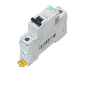 A9N61502 Schneider Electric "A9N61502 Schneider Electric Miniature Circuit Breaker C60H-DC 1P 2A C Curve 10kA Icu 220V DC",