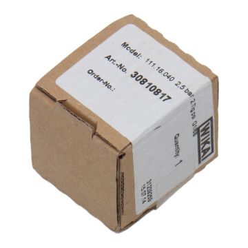 30810817 (111.16.040) Wika 30810817 WIKA Analogue Pressure Gauge 2.5bar Back Entry 40mm Diameter,