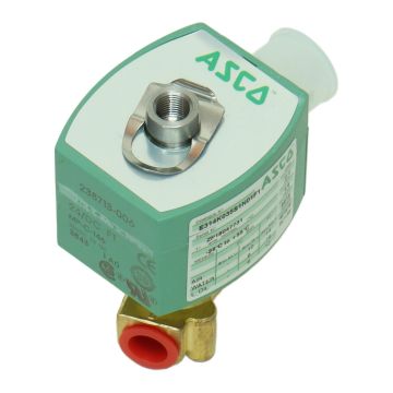 E314K035S1N01F1 Asco Joucomatic E314K035S1N01F1 Asco Joucomatic Solenoid Valve-3/2 NC-G/RP 1/4' Brass 2.4 Orifice 24V DC,
