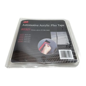 80321 16mm 20mtr PT1100 Black 3M 80321 16mm 20mtr PT1100 Black Automotive Acrylic Plus Tape,