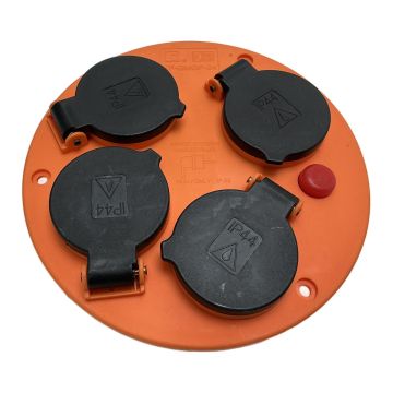 KF-GMGP-04 contactplaat haspel Kopp Multiple socket outlet,