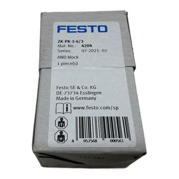 ZK-PK-3-6/3 4204 Festo Manifold Block