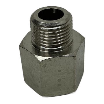 2105006 Neusstuk A5 - 3/8" Male x 1/2" Female Metal Work Threaded Steel Pipe Adapter,